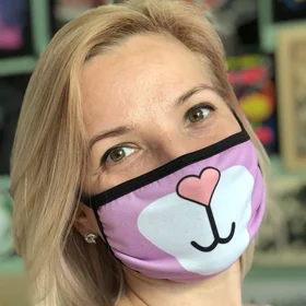 Маски защитные: маска зайка